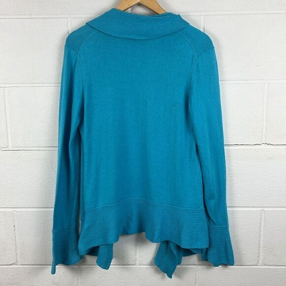 Lily Pulitzer women’s ruffle open front lightweight cashmere blend cardigan - Picture 7 of 7